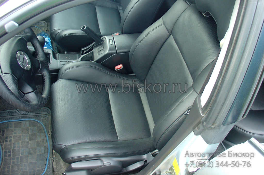 Обтяжка водительского сиденья Subaru Impreza