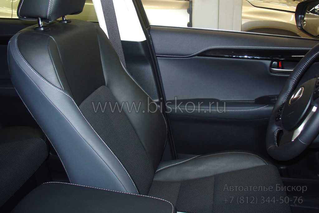 Перетяжка водительского сиденья кожей Lexus NX